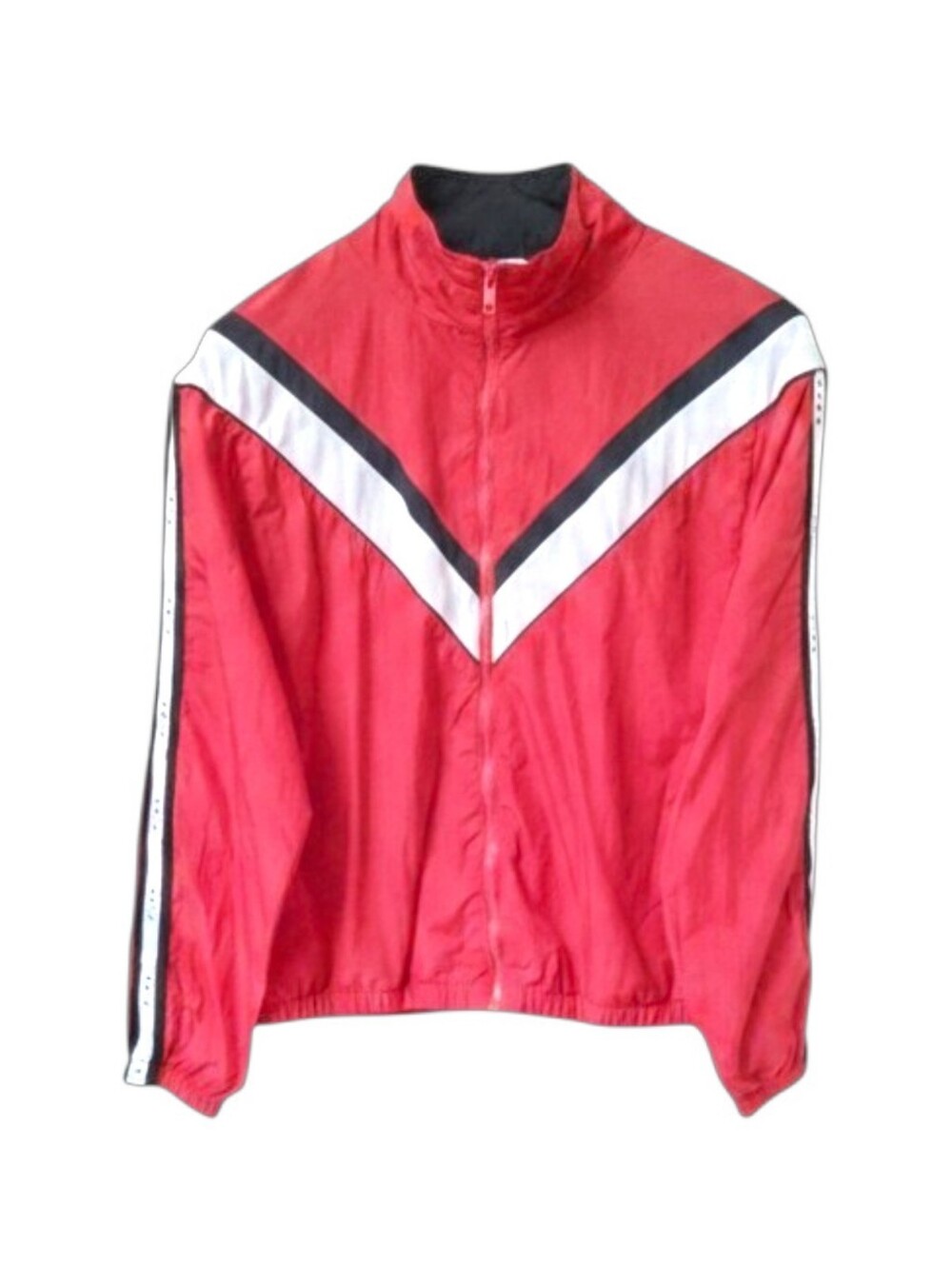 Pink Victoria Secret Size M/L Pink VS Logo windbreaker full zip up Jacket NWOT